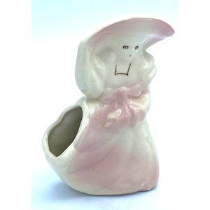 Woman in Mid Century Bonnet and Dress Planter